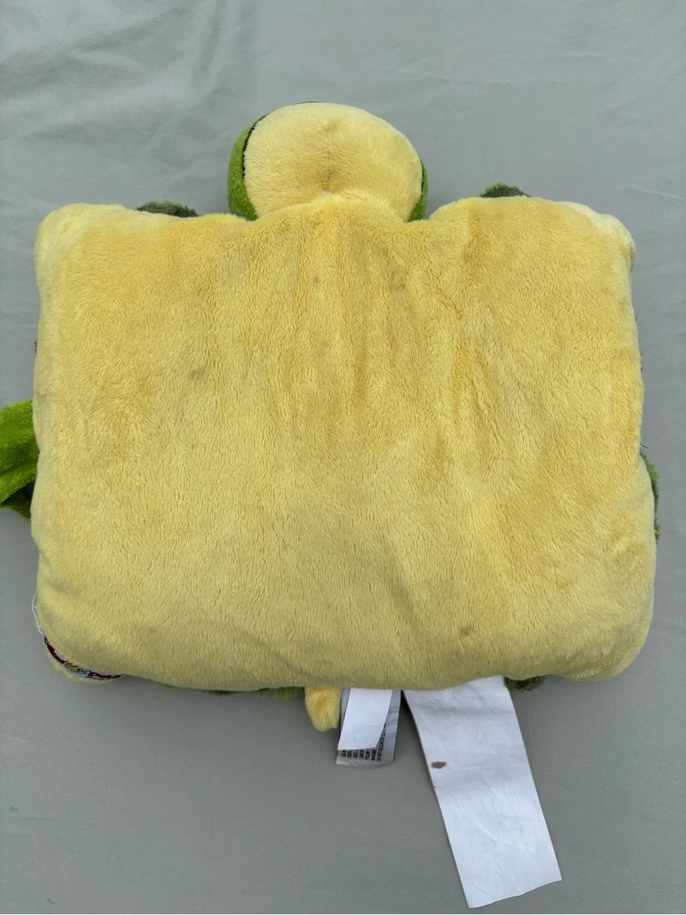 Pillow Pets Peewees Green “Tardy Turtle” Foldable Travel Size Plush 12”